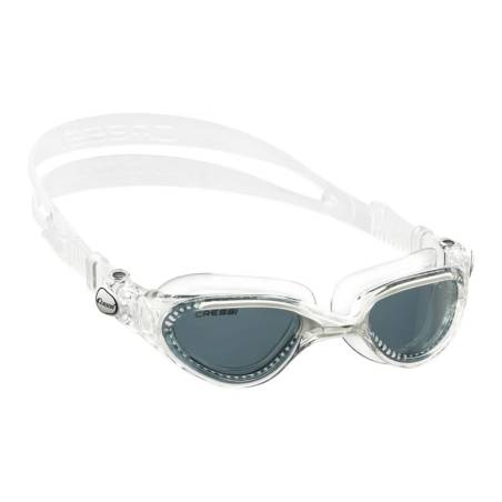 Cressi Flash Medium Swim Goggles White / Smoked Lens