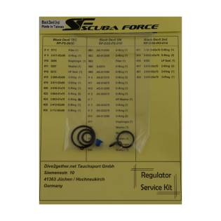 Scuba Force Kit Mantenimiento Segunda Etapa Black Devil