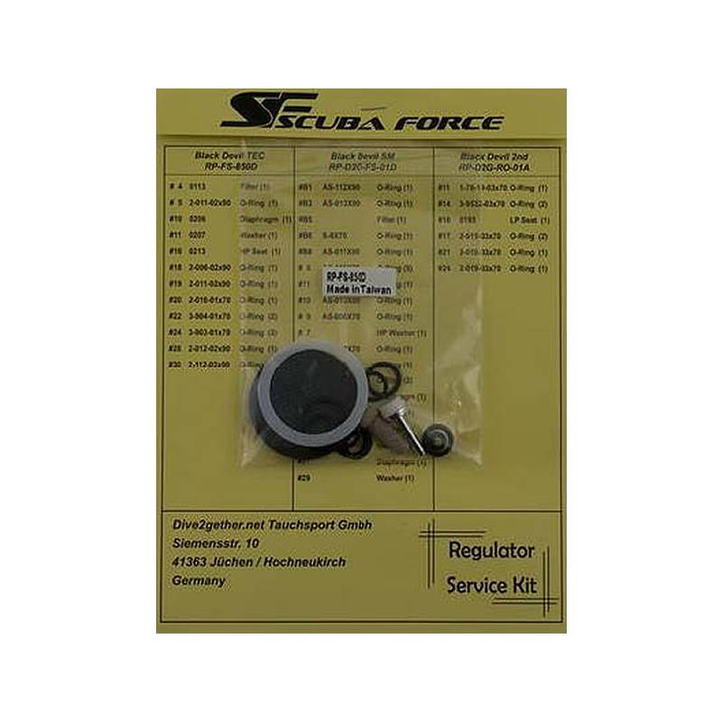 Scuba Force Kit Mantenimiento Black Devil Tec