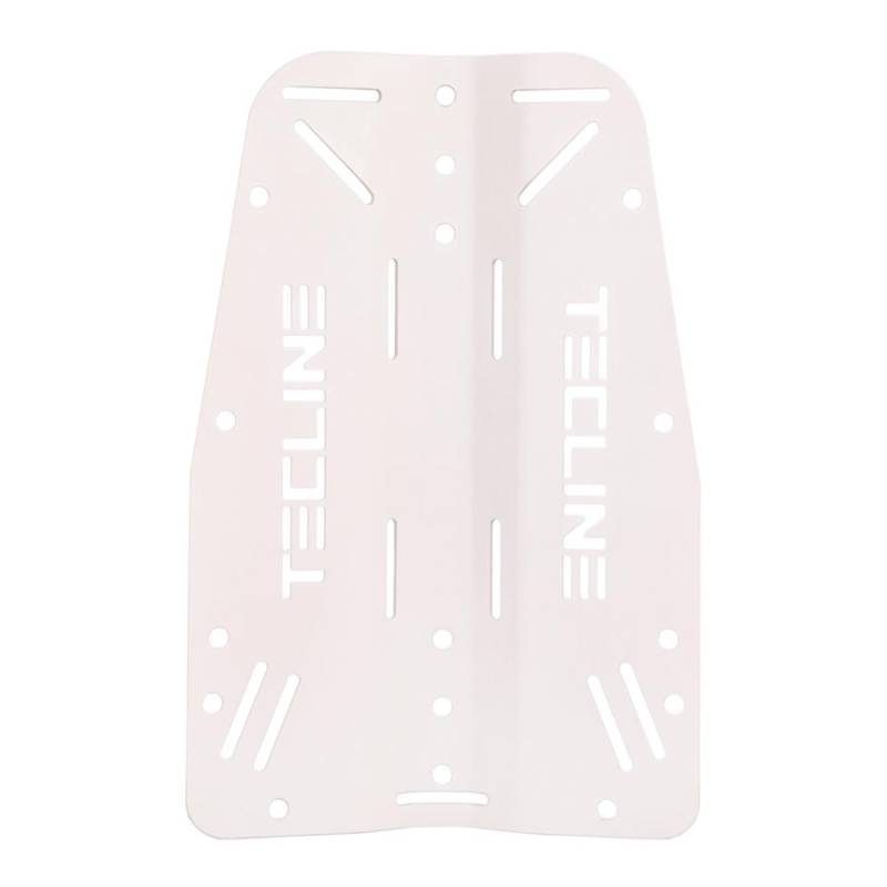 Tecline Aluminium Backplate 3mm White Scuba Tech Diving Buy and Sales ...