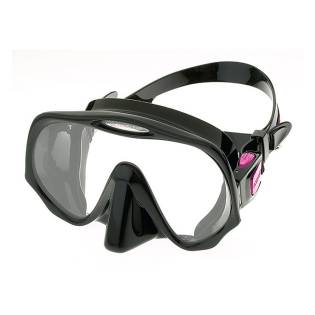 Atomic Aquatics Máscara Frameless Medium Negro / Fucsia