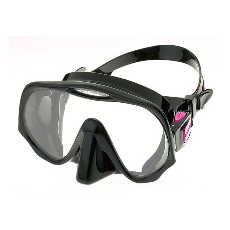 Atomic Aquatics Máscara Frameless Medium Negro / Fucsia