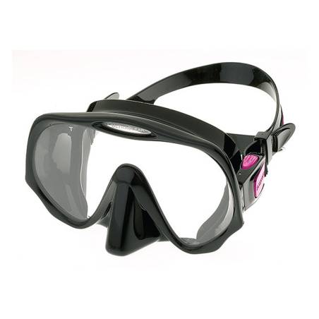 Atomic Aquatics Máscara Frameless Medium Negro / Fucsia