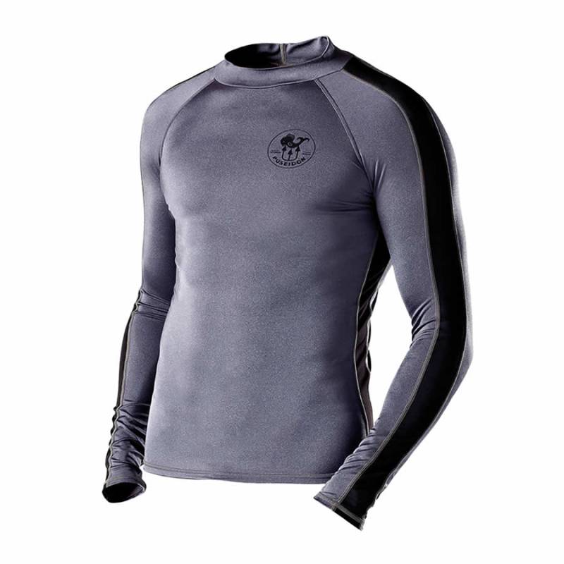 Poseidon Rashguard Top Hombre Gris