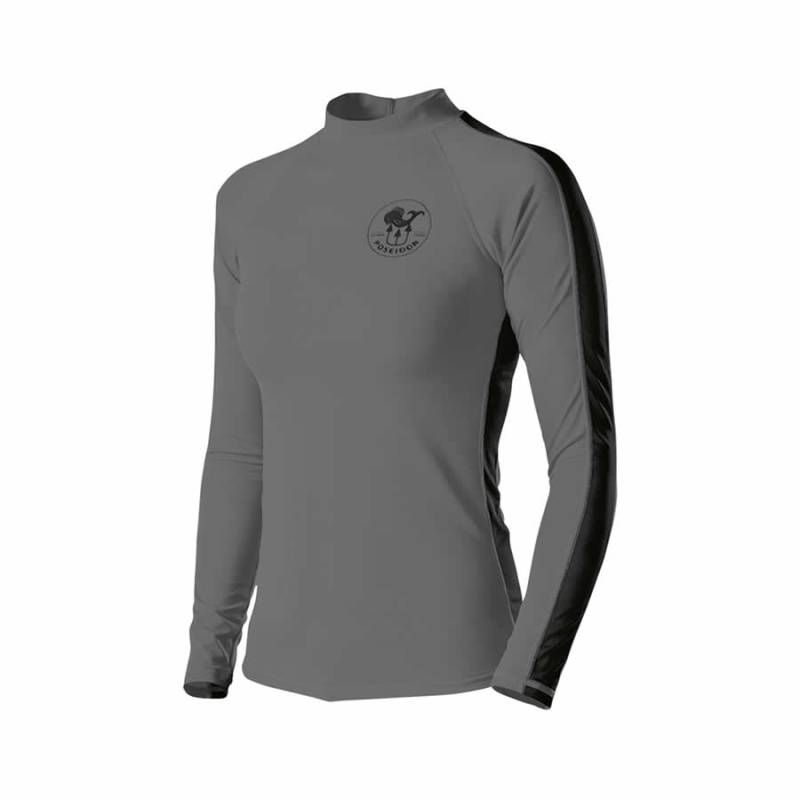 Poseidon Rashguard Top Mujer Gris