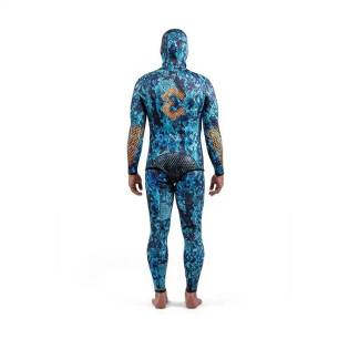 Dynamic Nord 2 pieces Freediving Swimsuit SFS-3 3mm Camo / Blue