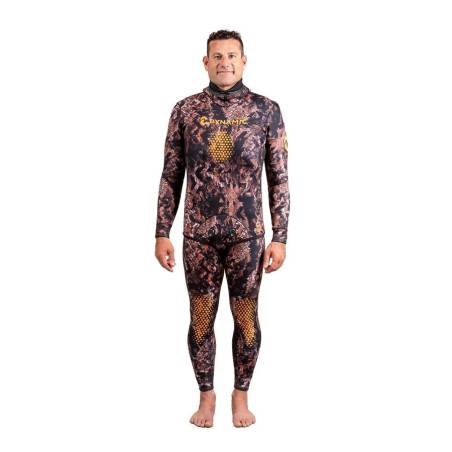 Dynamic Nord 2 pieces Freediving Swimsuit SFS-3 3mm Camo / Brown