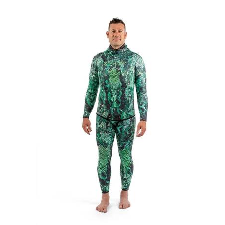 Dynamic Nord 2 pieces Freediving Swimsuit SFS-5 5mm Camo / Green