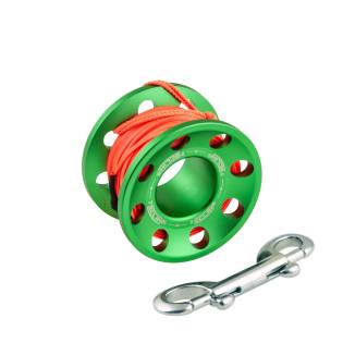 Tecline Aluminium Spool 15m Green