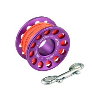 Tecline Aluminium Spool 30m Purple