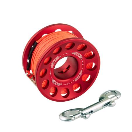 Tecline Spool Alumino 30m Rojo