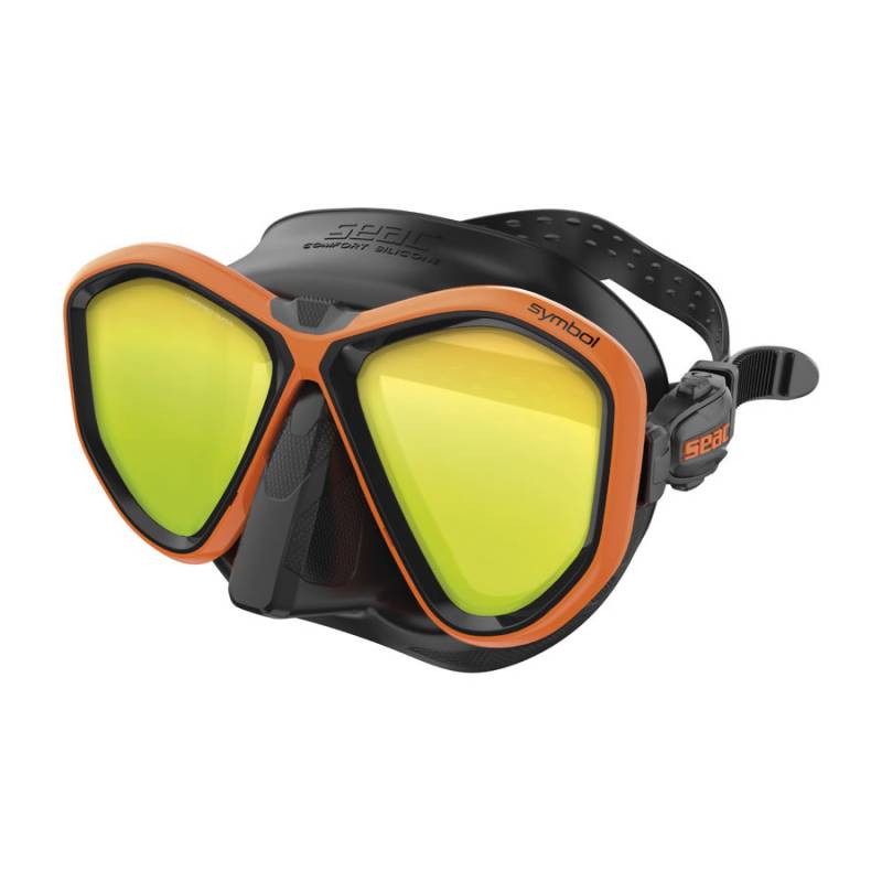 Seac Symbol Mask Orange with Mirror
