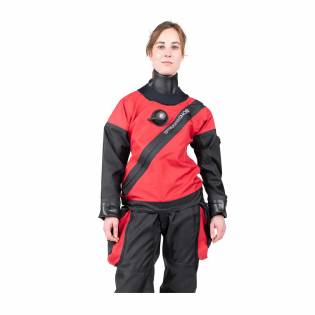 Dynamic Nord DG-352 Dry Suit Woman Black / Red