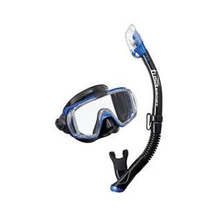 Tusa Set Máscara Visio Tri-Ex + Tubo USP-250 Azul