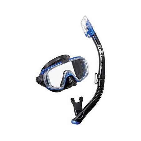 Tusa Set Visio Tri-Ex Mask + USP-250 Snorkel Blue
