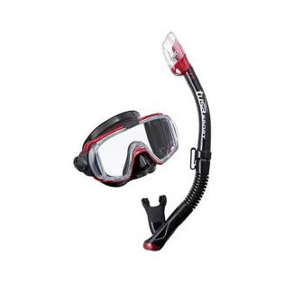 Tusa Set Máscara Visio Tri-Ex + Tubo USP-250 Rojo