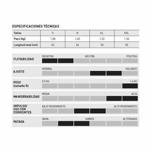 Mares XR Aletas Power Plana Negro