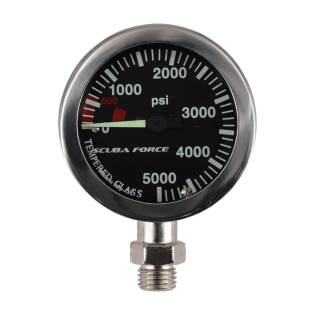 Scuba Force SPG Pressure Gauge 52mm 5000psi Black