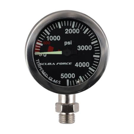 Scuba Force SPG Pressure Gauge 52mm 5000psi Black
