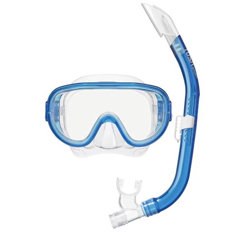 Tusa Set Máscara UM11Q + Tubo UN0103 Transparente / Azul