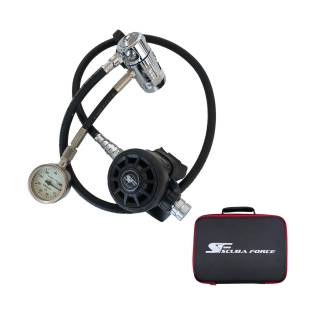Scuba Force Black Devil Stage Regulator Set Rubber
