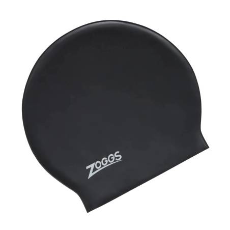 Zoggs Gorro Látex para Cabello Largo Negro