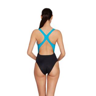 Zoggs Bañador Toronto Flyback Negro / Turquesa
