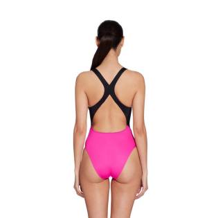 Zoggs Toronto Flyback One Piece Pink / Black