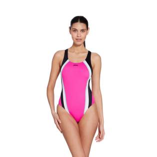 Zoggs Bañador Toronto Flyback Rosa / Negro