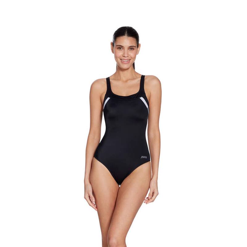 Zoggs Tokyo Iceback One Piece Black / White