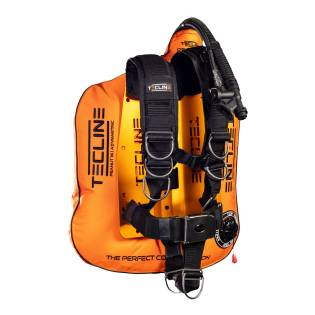 Tecline Pack Peanut 11 / 13 / 16 / 21 Arnés Comfort Placa Aluminio Naranja
