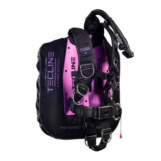 Tecline Pack Peanut 11 / 13 / 16 / 21 Arnés Comfort Placa Aluminio Rosa