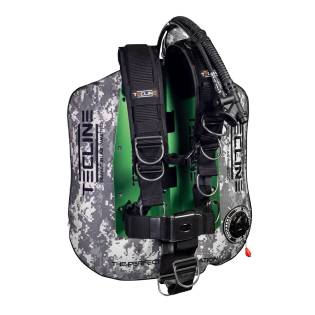 Tecline Pack Peanut 11 / 13 / 16 / 21 Comfort Harness Alu BP Camo
