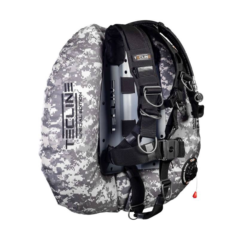 Tecline Pack Donut 17 / 22 Special Edition Arnés Comfort Placa Aluminio Camo