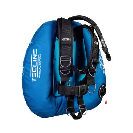 Tecline Pack Donut 17 / 22 Special Edition Arnés Comfort Placa Aluminio Azul