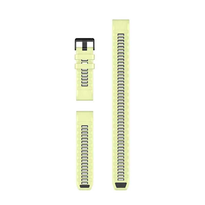 Garmin QuickFit 26 / 22 / 20  Silicone Strap with Extension Yellow