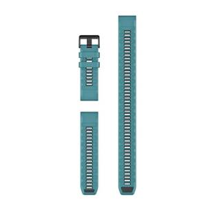 Garmin QuickFit 26 / 22 / 20  Silicone Strap with Extension Blue