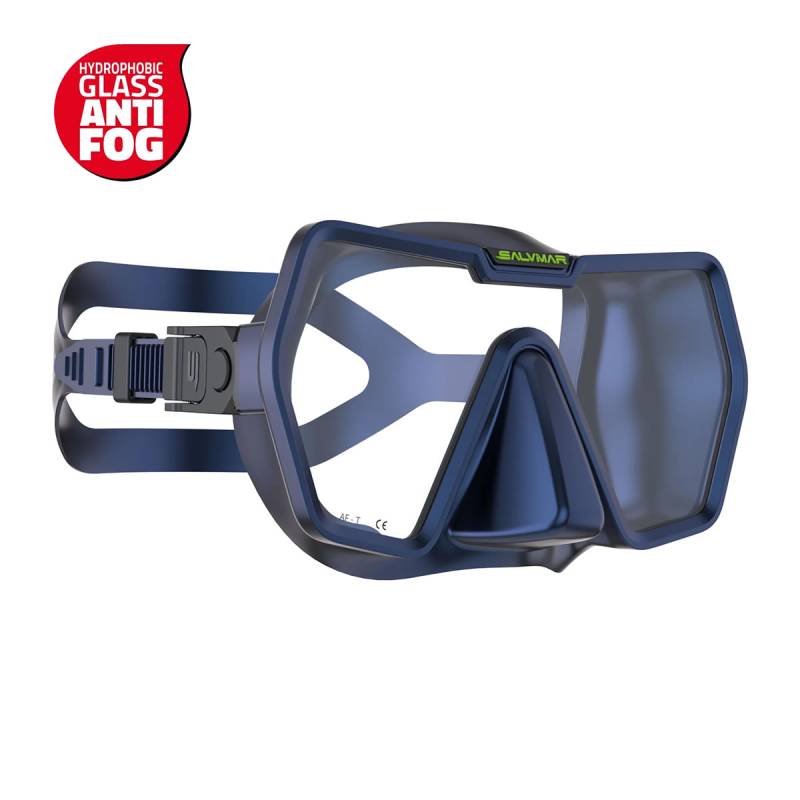 Salvimar Máscara Drake Antifog Correa Silicona Azul