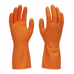 Kubi Guantes Latex Naranja