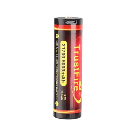 Trustfire 21700 Rechargeable Battery 5000mAh with USB Port