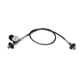Metalsub Decanting Hose DIN 200/300 with Pressure Gauge
