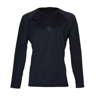 Aqualung Rash Guard Camiseta Manga Larga Hombre Negro / Gris