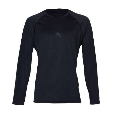 Aqualung Rash Guard Camiseta Manga Larga Hombre Negro / Gris