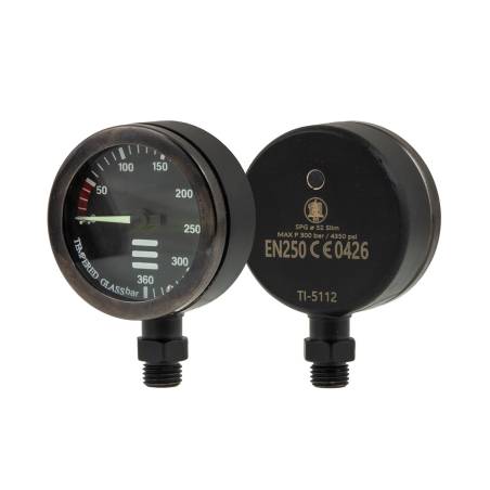 Tecline Pressure Gauge 52mm 300bar Black