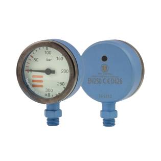 Tecline Pressure Gauge 52mm 300bar Blue