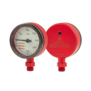 Tecline Pressure Gauge 52mm 300bar Red