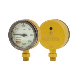Tecline Pressure Gauge 52mm 300bar Yellow
