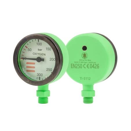 Tecline Pressure Gauge 52mm 300bar Green