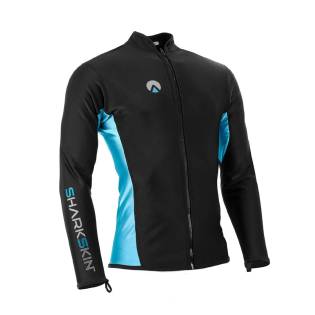 Sharkskin Camiseta Chillproof Cremallera Hombre Azul