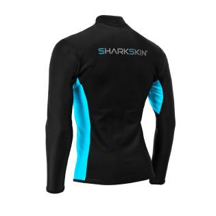 Sharkskin Camiseta Chillproof Cremallera Hombre Azul